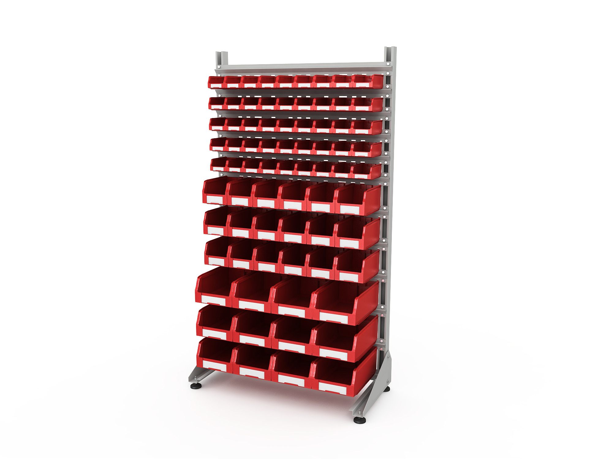 ER-00024089 Стеллаж для пластиковых лотков SORTEX односторонний 1800x1000x450.06