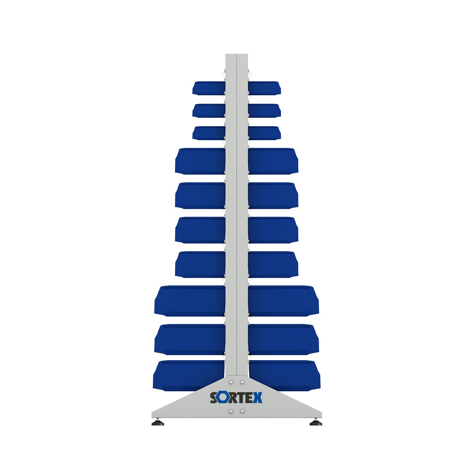 ER-00024047 Стеллаж для пластиковых лотков SORTEX двухсторонний 1800x1000x800.05