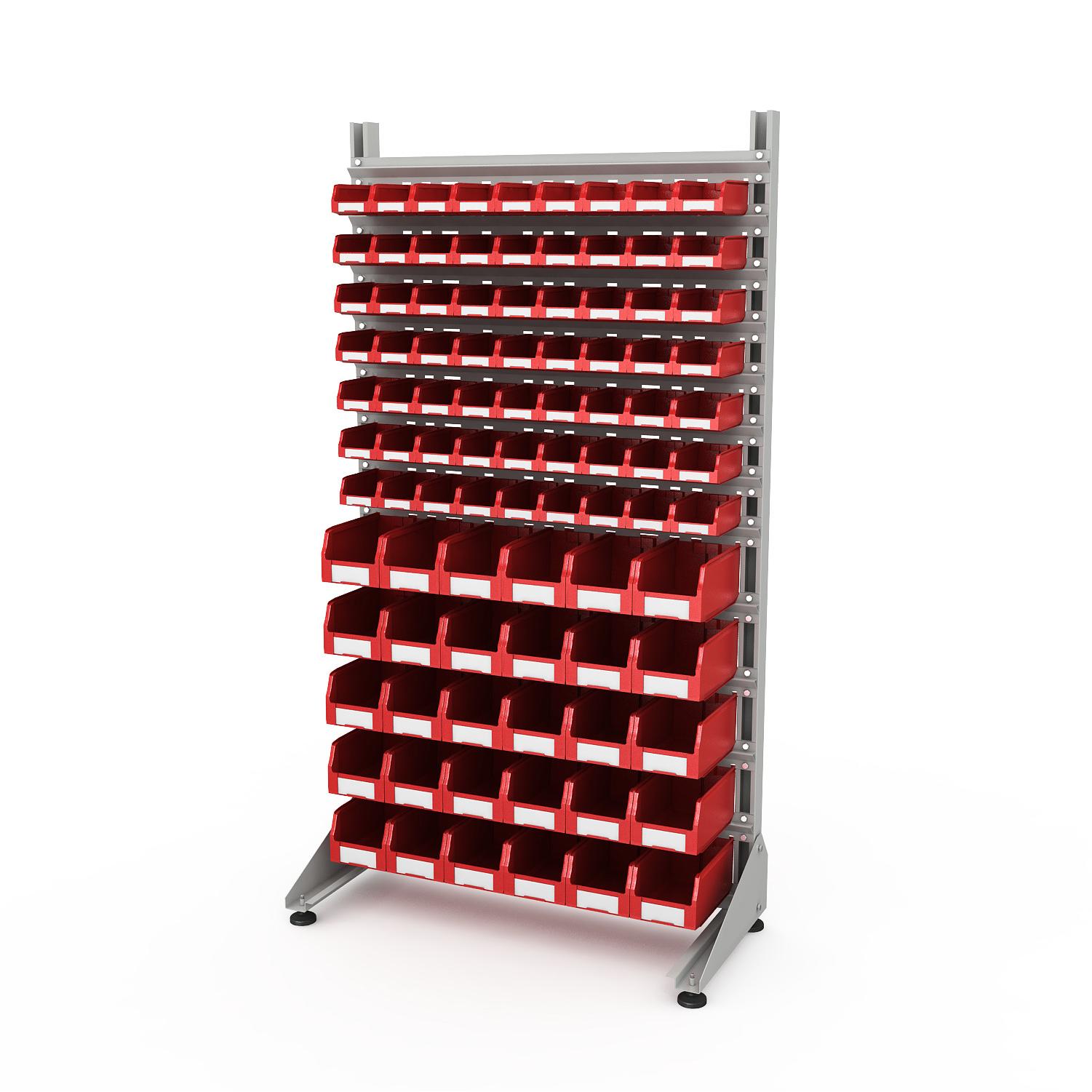 ER-00024085 Стеллаж для пластиковых лотков SORTEX односторонний 1800x1000x450.04