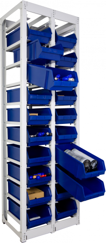 ER-00011738 Стеллаж контейнерный двойной СТК-20.045.05.10 1965x610x450 мм